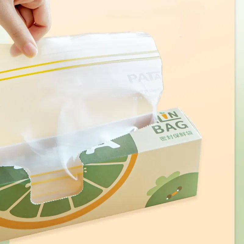 Sacs de Conservation Alimentaire Réutilisables avec Zip - Lot de 6 far