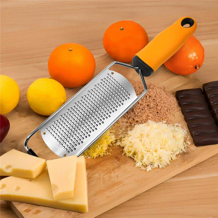 Râpe à Agrumes Inox avec Étui de Protection | Multifonctionnelle zesteur