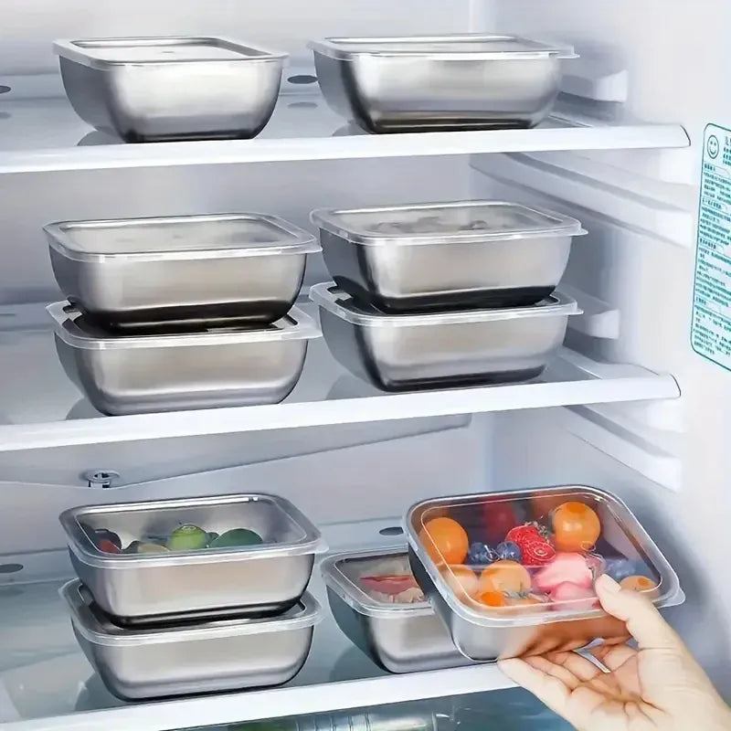 boîtes hermétiques empilables en inox
