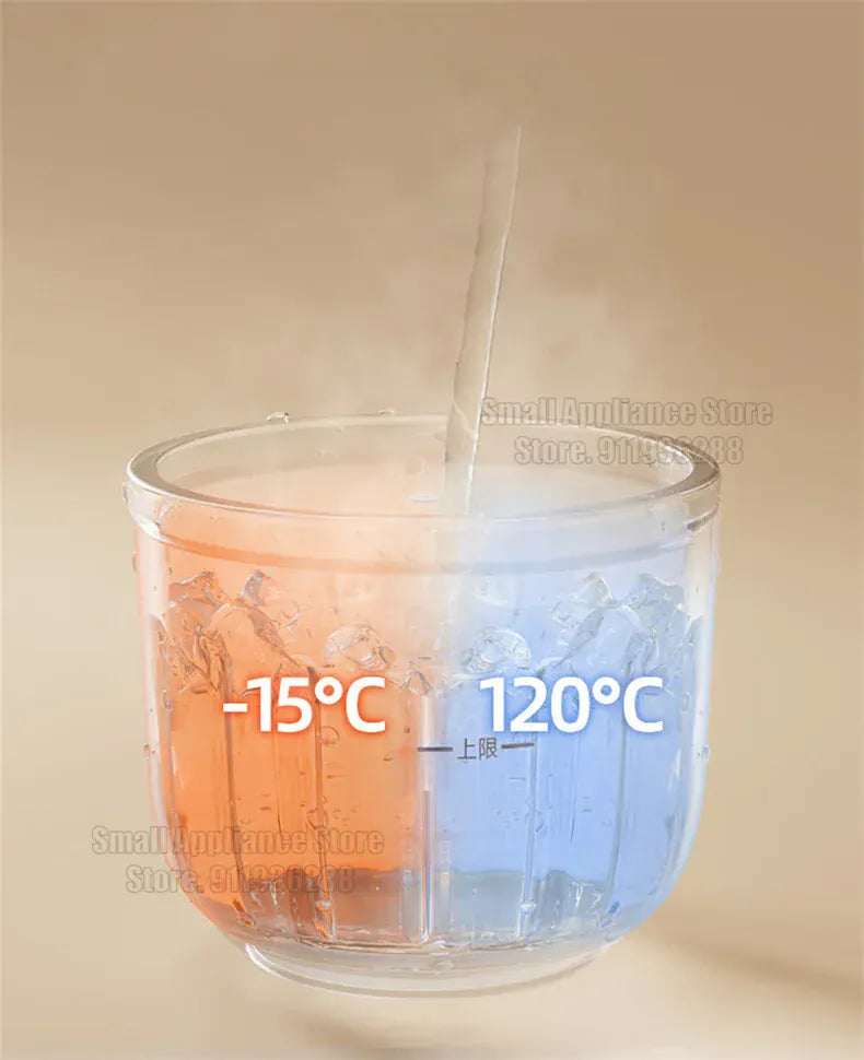 Mini Hachoir Électrique 150W 0,3L — Bol en Verre Borosilicaté, 8 Lames Inox hachoir electrique