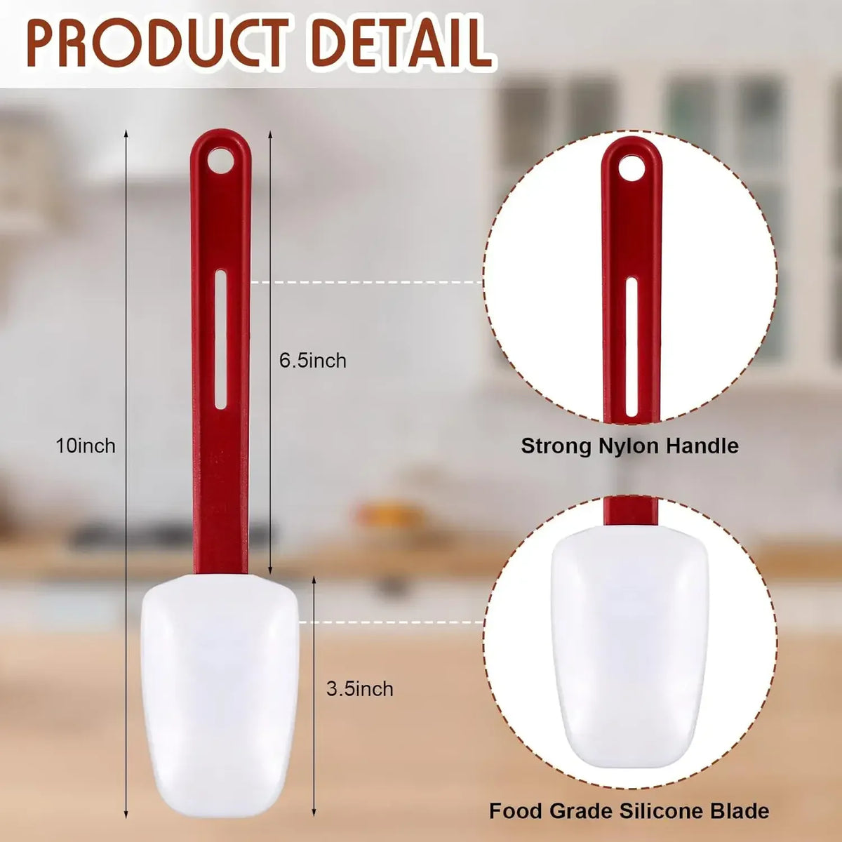 Set Spatules Silicone Résistantes à la Chaleur - 3 Pièces spatule en silicone