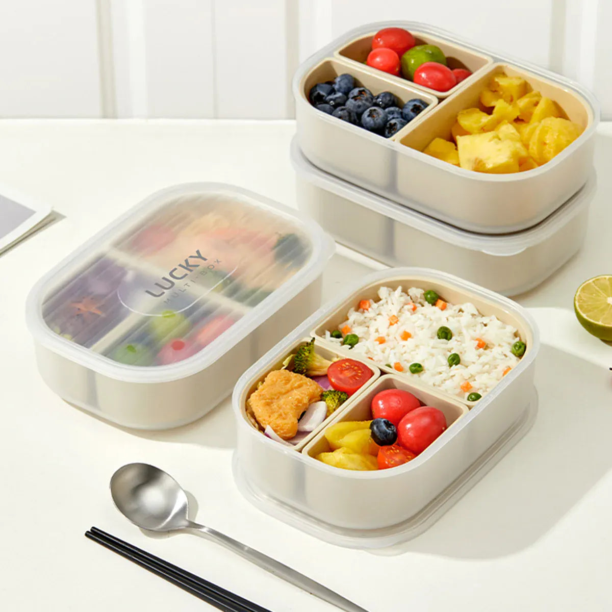 Ensemble Bento pour Enfant avec Sac Isotherme et Couverts Bento