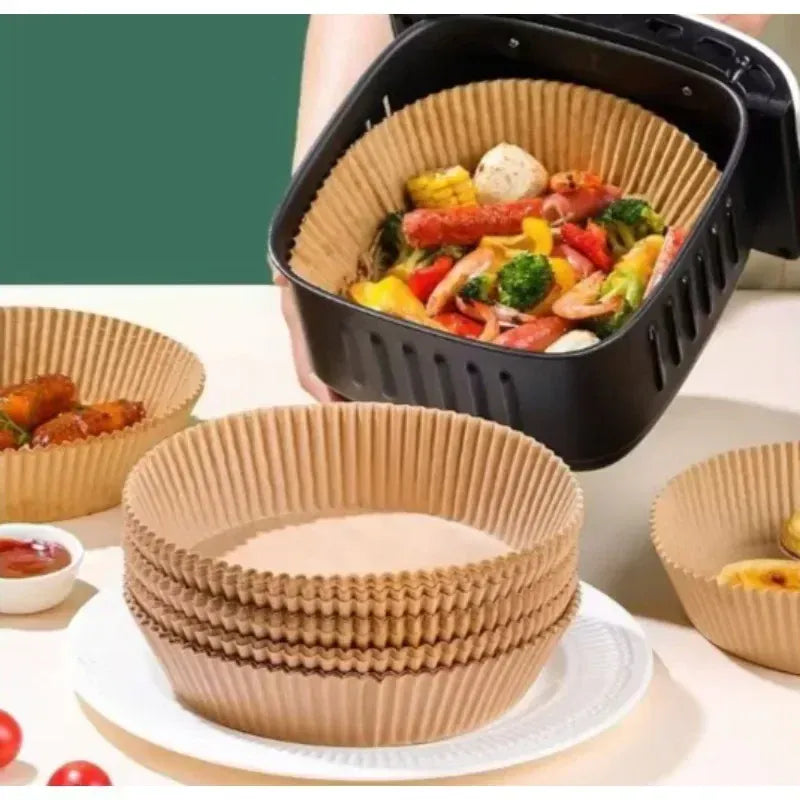 Papier Cuisson Air Fryer Jetable Rond 20-23 cm - Lot de 300 pièces Air Fryer