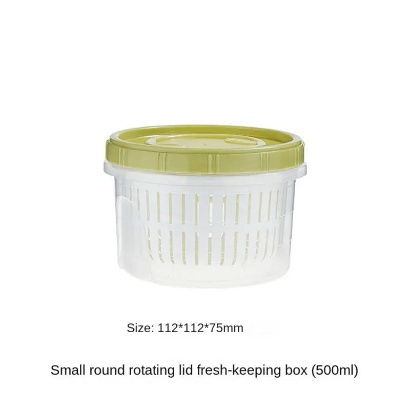 Boîte de Rangement Frigo Hermétique 700ml avec Grille Égouttoir
