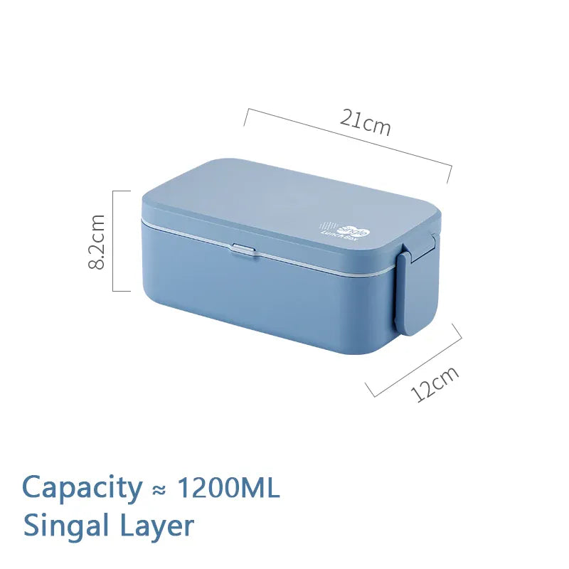 Bento 2 Étages Bambou 760ml + 1200ml | Micro-ondable et Compartimenté Bento