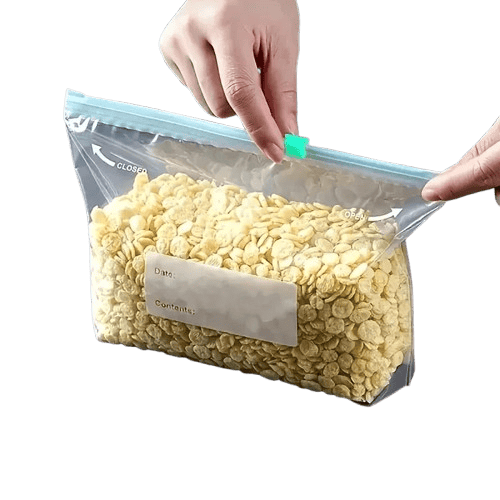 Sachets Zip Alimentaires Réutilisables Hermétiques - Lot de 12 pièces ssr
