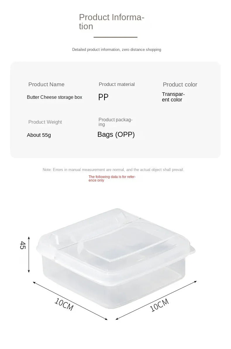 Boîte de Rangement Frigo Hermétique pour Fromage 350ml