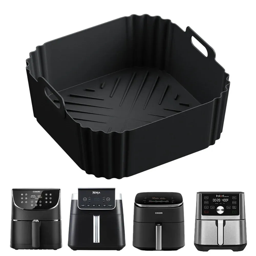Moule Silicone Air Fryer Réutilisable 225 cm pour Friture 5-8QT Air Fryer
