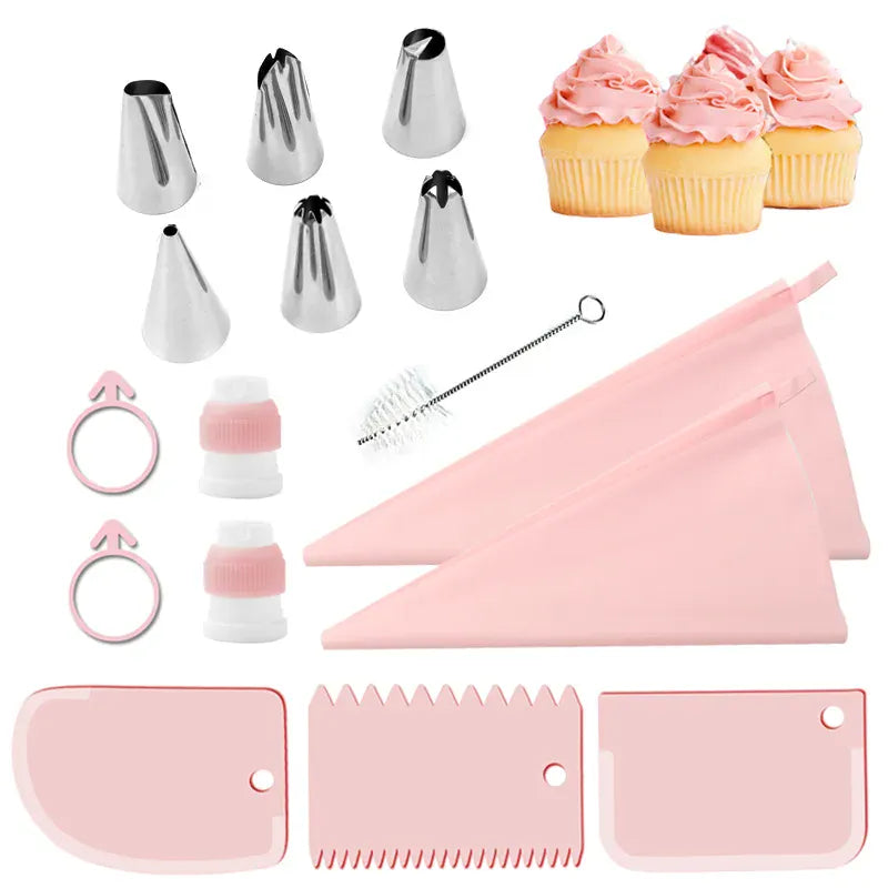 Poche à Douille Pâtisserie en Silicone avec 22 Accessoires Inclus douillepoche