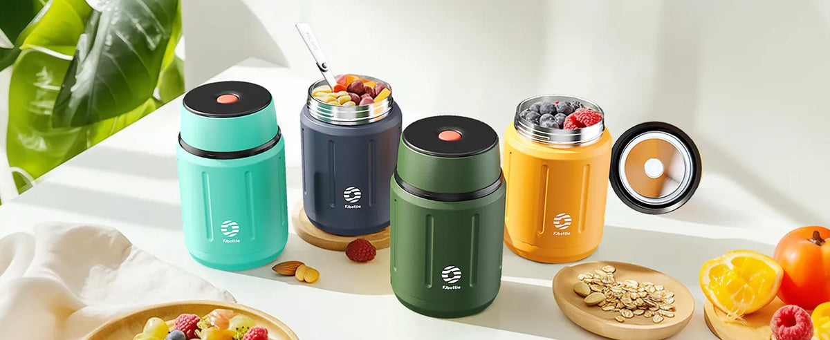 Thermos Repas 500 ml — Inox Double Paroi, Cuillère Pliante et Sac Isotherme Inclus lunchbox