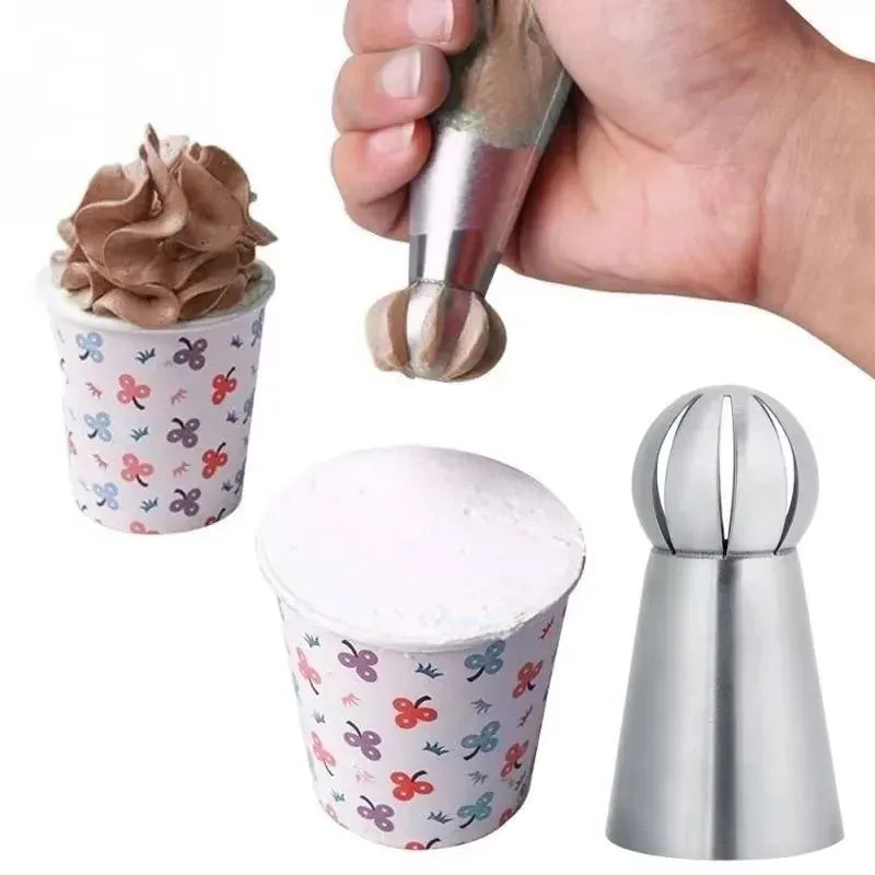 Douilles à Pâtisserie en Acier Inoxydable - Set de 6 Piping Russe douillepoche