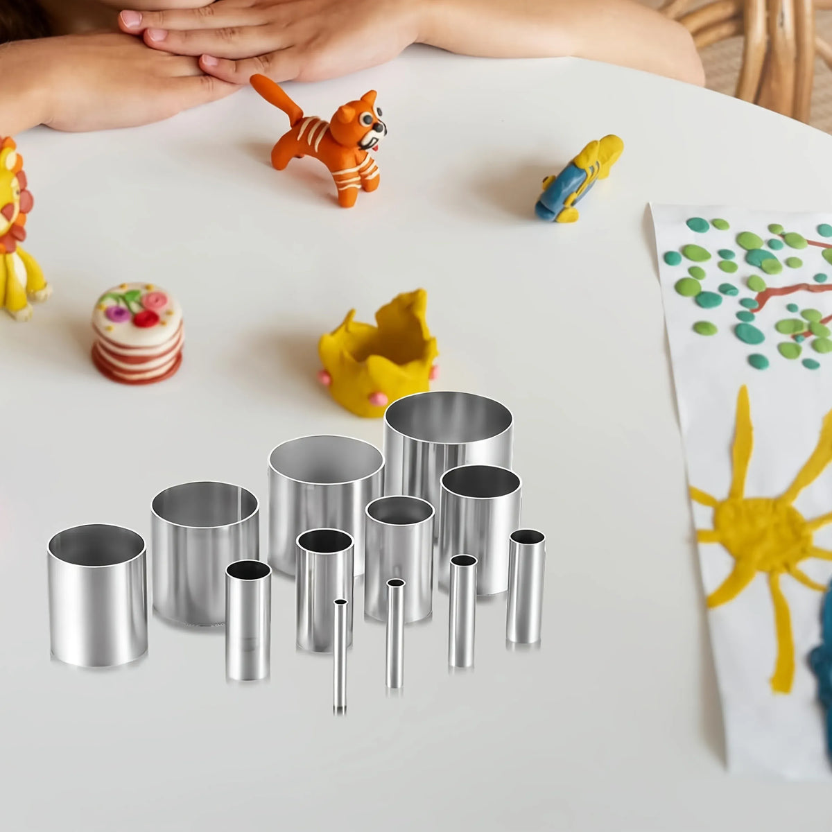 Emporte-pièces en acier inoxydable - Set de 12 outils cercles pâtisserie emportepieces