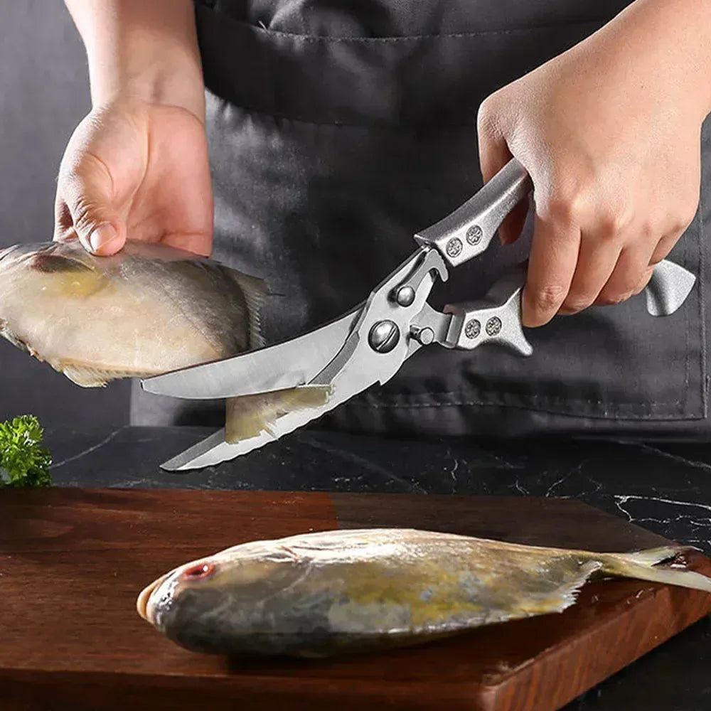 Ciseaux de cuisine en inox | Ultra aiguisés et multifonctions ciseaux