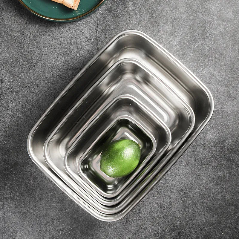 Boîte Hermétique Inox 304 Anti-Fuite — 4 Clips de Verrouillage Boîtes Hermétiques
