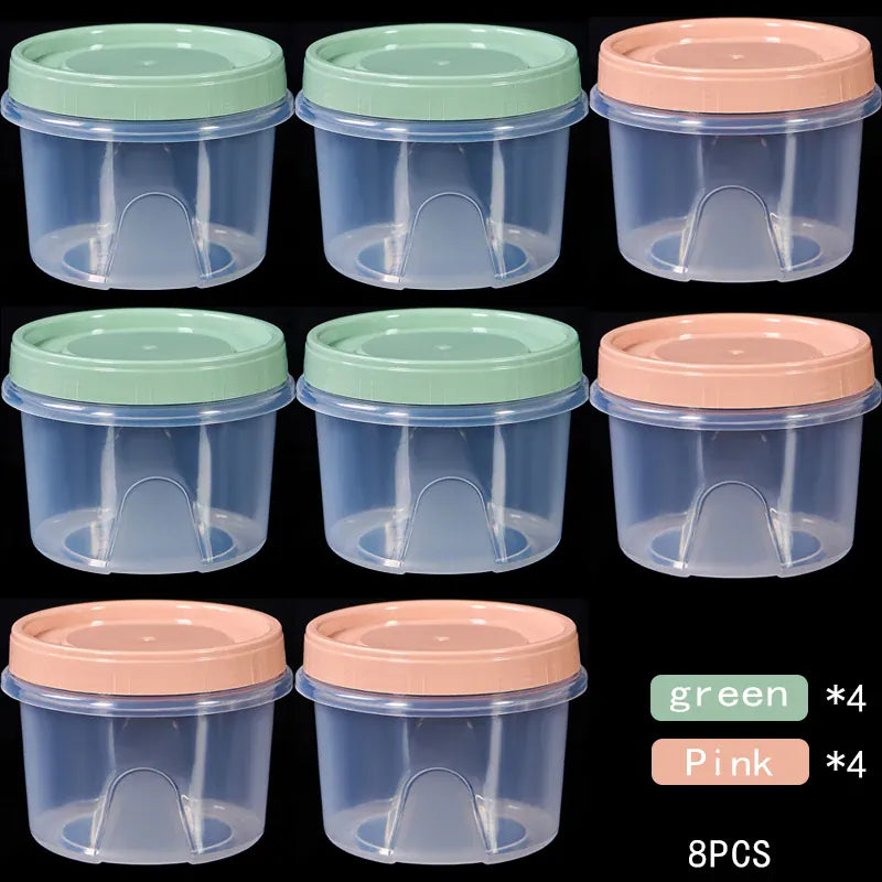 Boîte de Rangement Frigo Hermétique 500ml | 8 Pièces Empilables