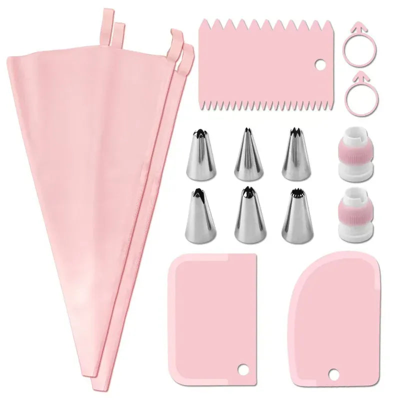 Set de 34 Douilles en Acier Inoxydable pour Décoration de Gâteaux douillepoche