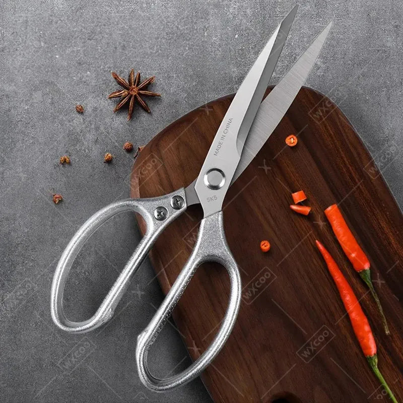 Ciseaux de cuisine multifonctions en inox pour découpe de viandes ciseaux