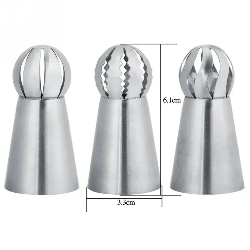 Douilles à Pâtisserie en Acier Inoxydable - Set de 6 Piping Russe douillepoche