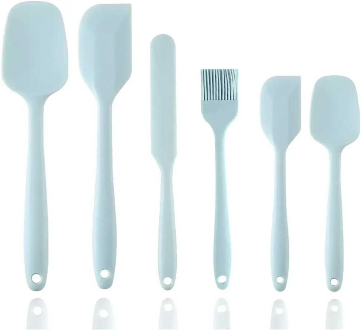 Set Ustensiles Silicone 6 pièces pour Pâtisserie | Résistants à la Chaleur spatule en silicone