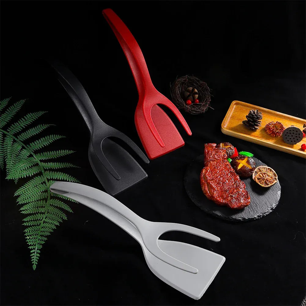 Spatule Silicone 2 en 1 Antidérappante pour œufs et crêpes spatule en silicone