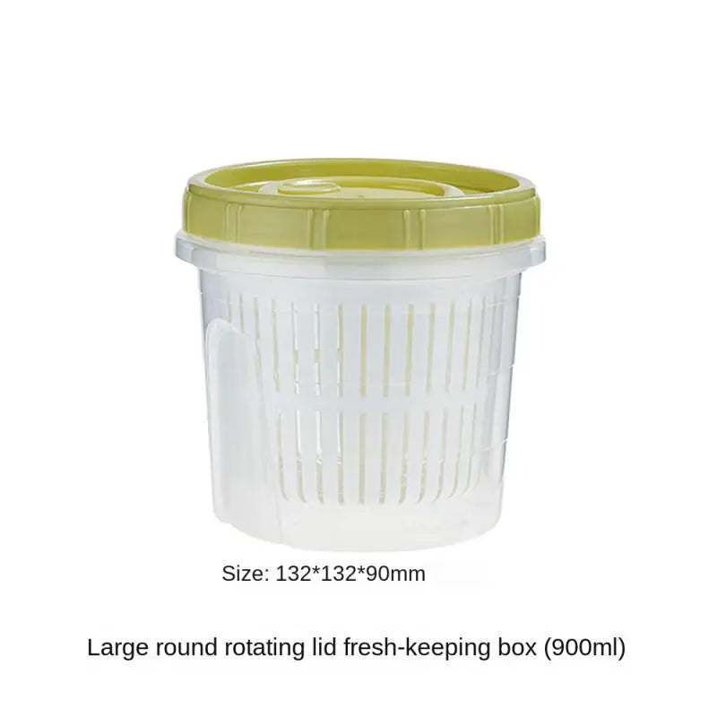Boîte de Rangement Frigo Hermétique 700ml avec Grille Égouttoir