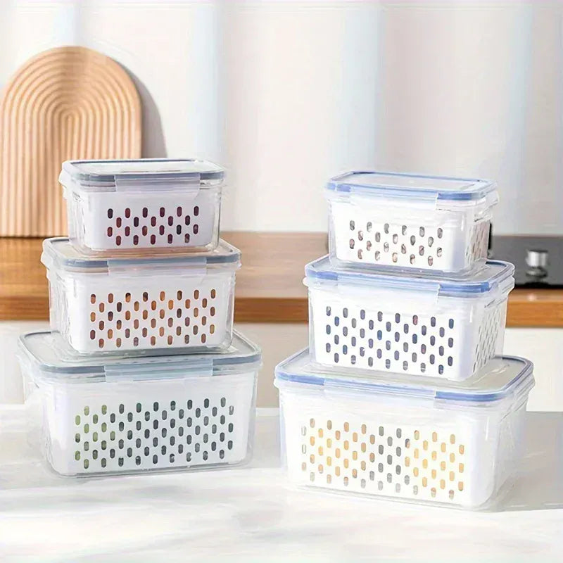 Bacs de Rangement Hermétiques Multiusages 4 Pièces pour Aliments