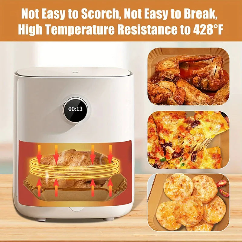 Papier Cuisson Air Fryer Jetable Réutilisable Lot de 100 Pièces Air Fryer