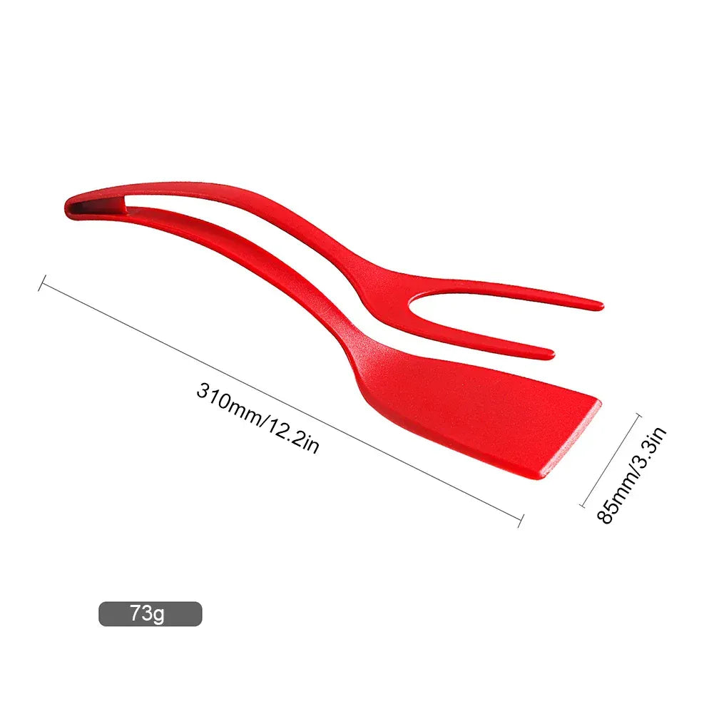 Spatule Silicone 2 en 1 Antidérappante pour œufs et crêpes spatule en silicone
