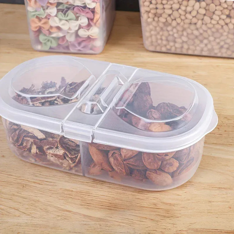 Bac de Rangement Hermétique pour Fruits et Légumes 1,5L à Double Ouverture