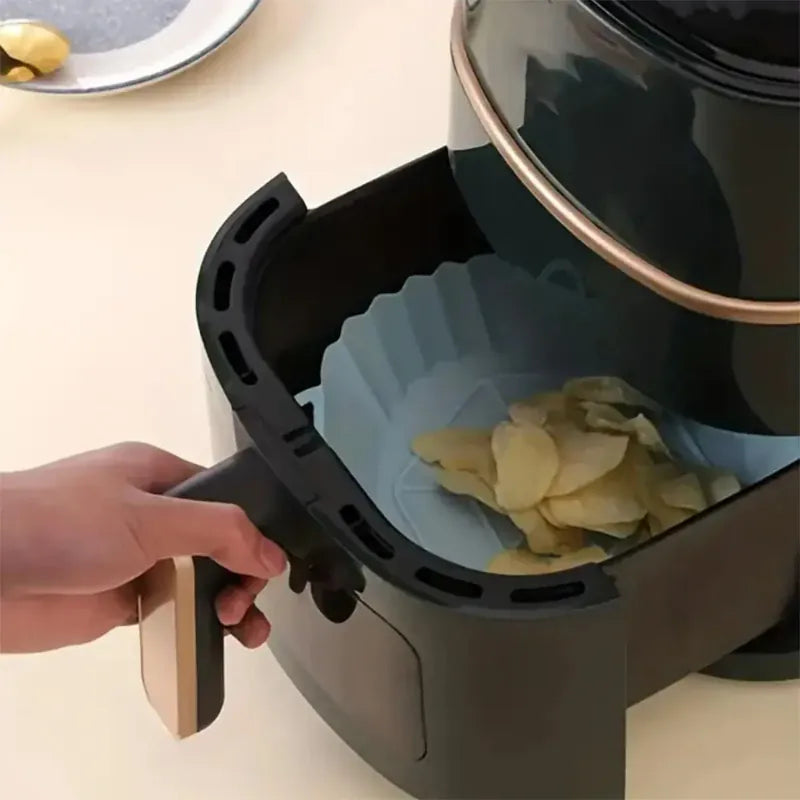 Moule Silicone Air Fryer Réutilisable Carré 20 cm Antiadhésif Air Fryer