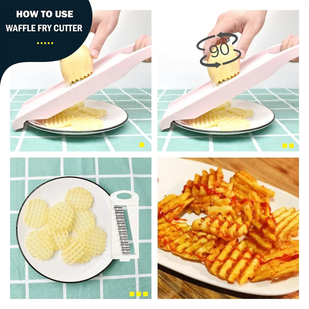 Mandoline 5 en 1 avec Lames Multiples pour Légumes et Fruits Mandoline