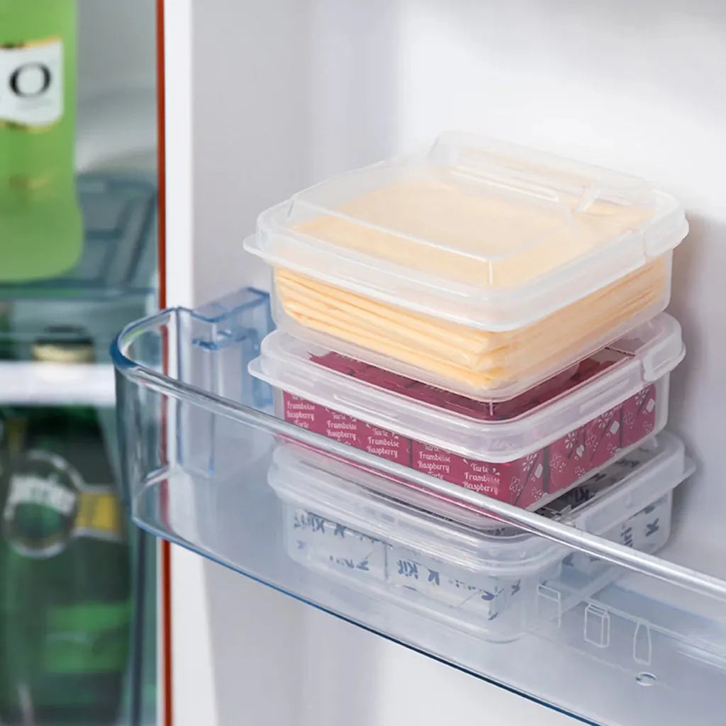 Boîte de Rangement Transparent pour Fromage et Beurre