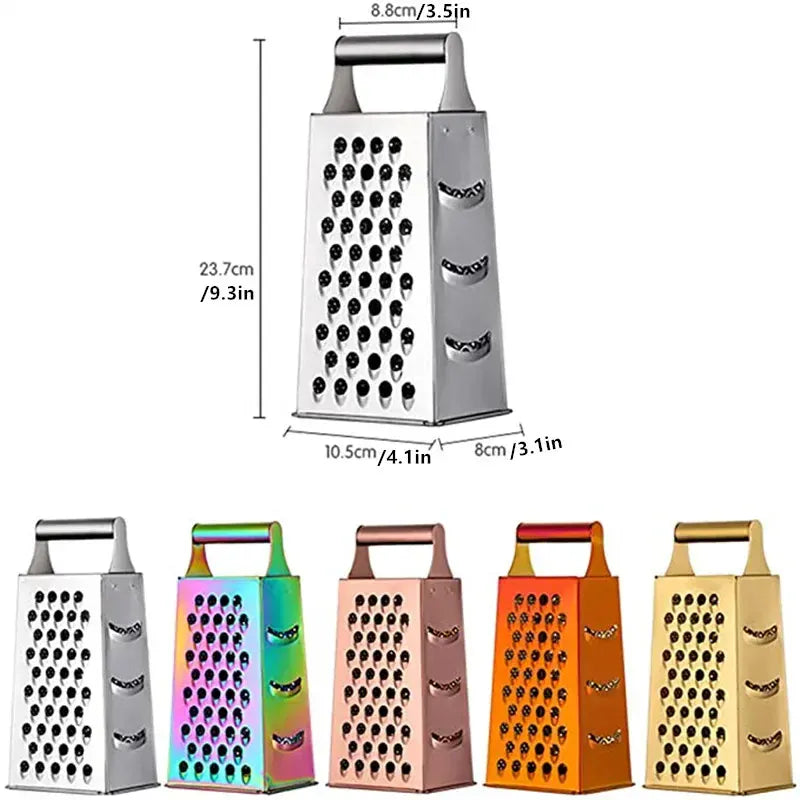 Râpe Multifonctionnelle en Acier Inoxydable | 4 Lames Colorées rape