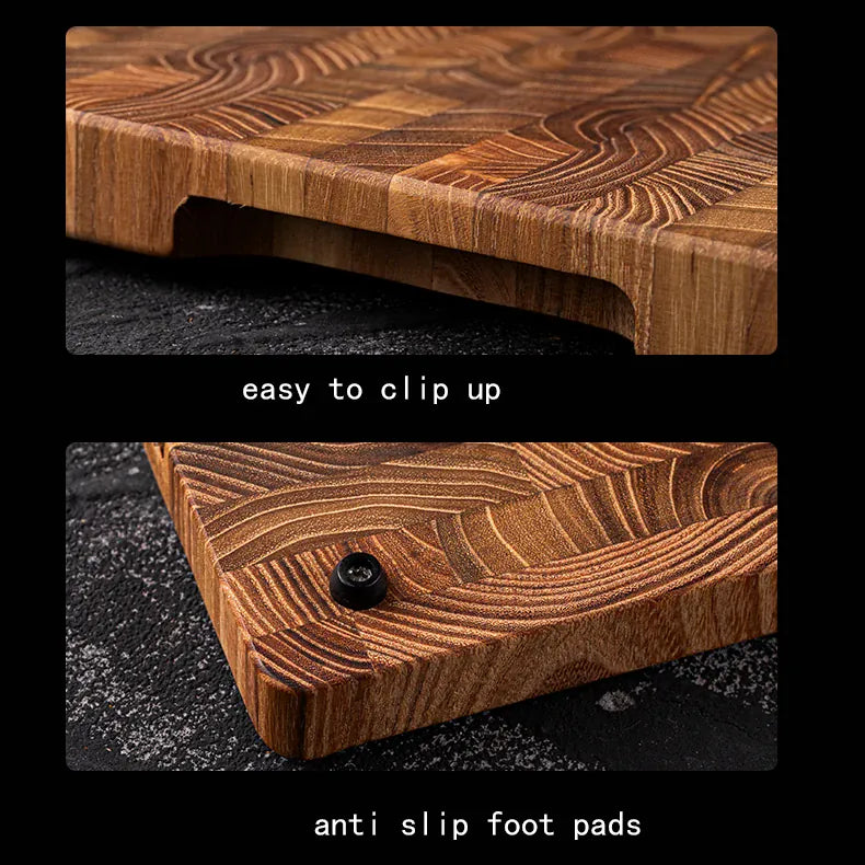 Planche à Découper en Bois de Teck Massif – 2 Tailles (34×22 cm ou 42×30 cm) planche a decouper en bois