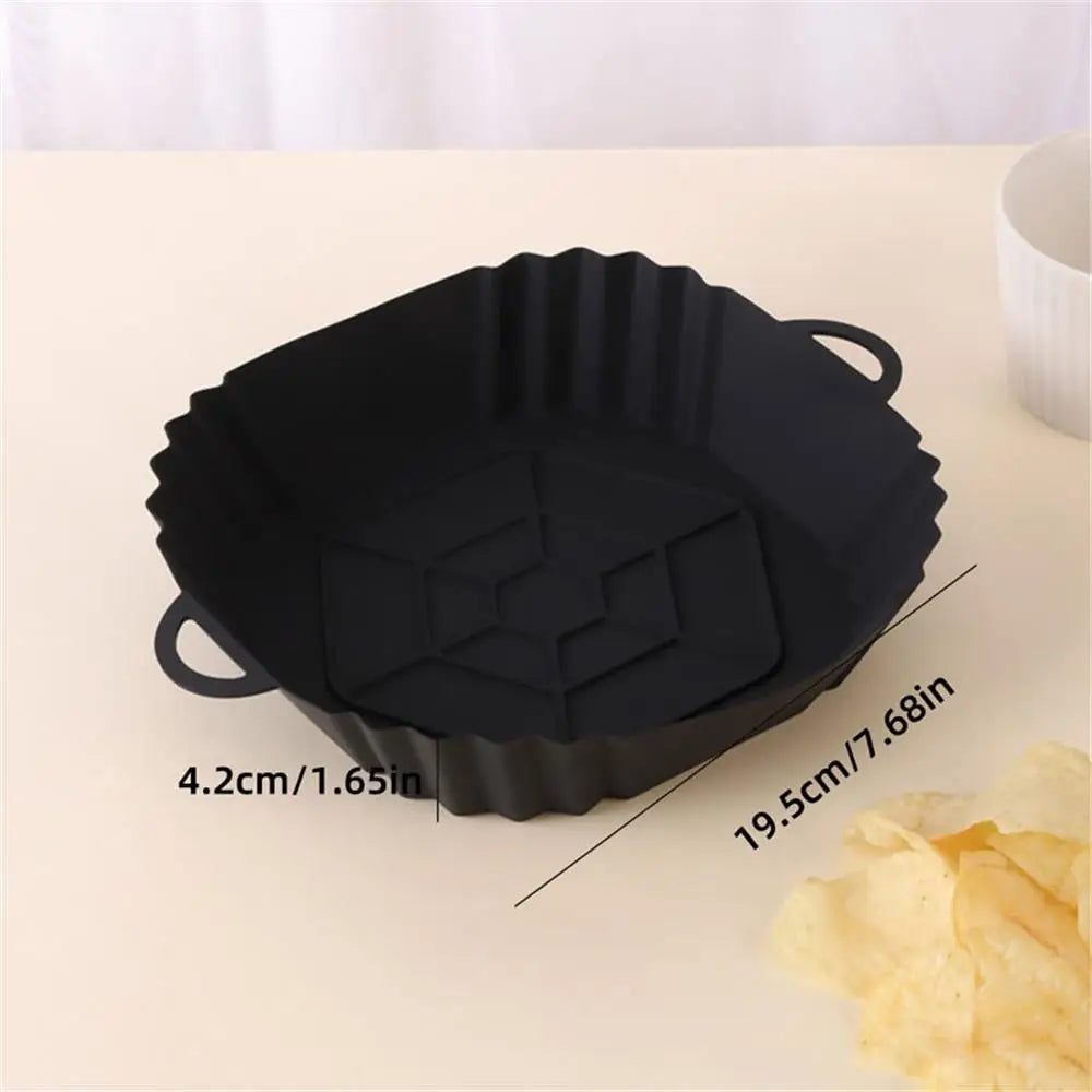 Moule Silicone Réutilisable Air Fryer Carré - 1 Pièce Air Fryer