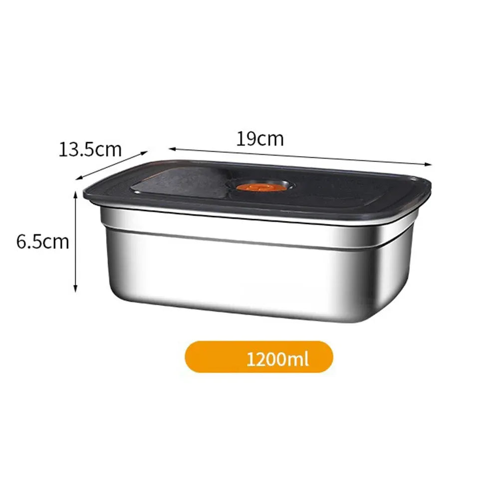 Boîte Hermétique Inox 3200ml Anti-fuite Compatible Micro-ondes Boîtes Hermétiques