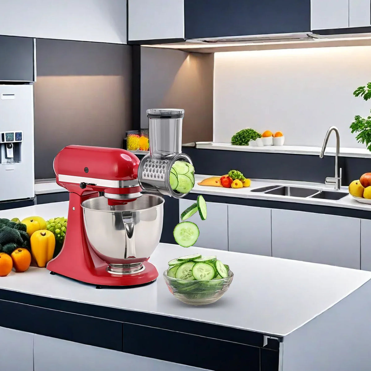 Kit Accessoires Trancheur & Déchiqueteur 5 Lames pour Robots KitchenAid KitchenAid