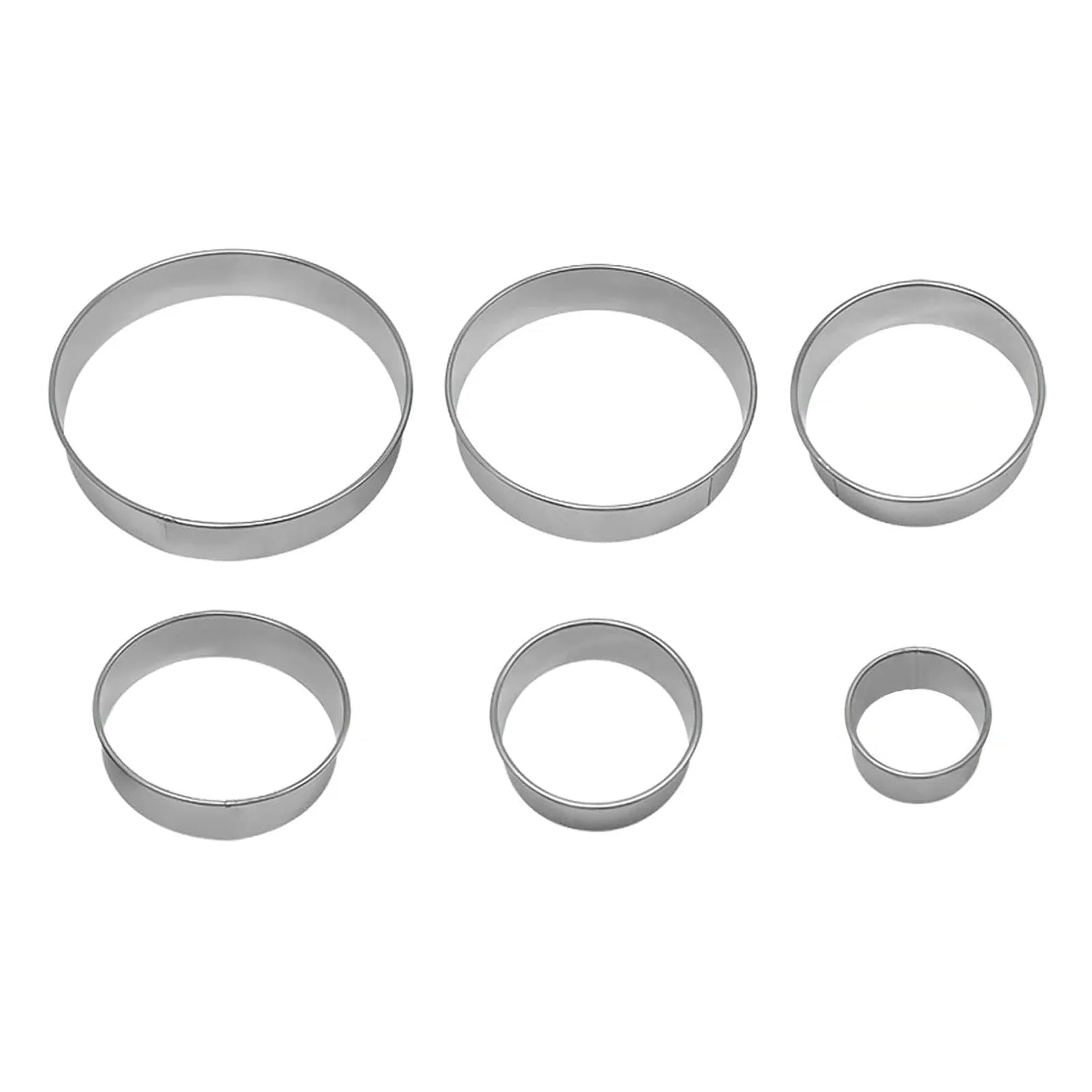 Emporte-pièces en Acier Inoxydable - Set de 6 Ronds pour Pâtisserie emportepieces