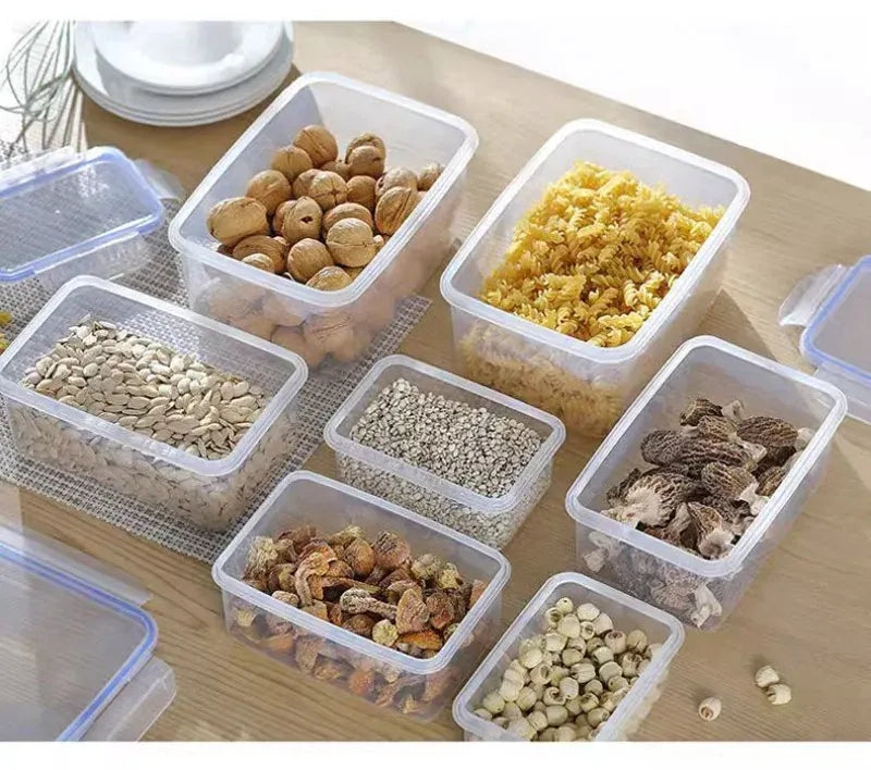 distributeurs d'aliments hermétiques en plastique