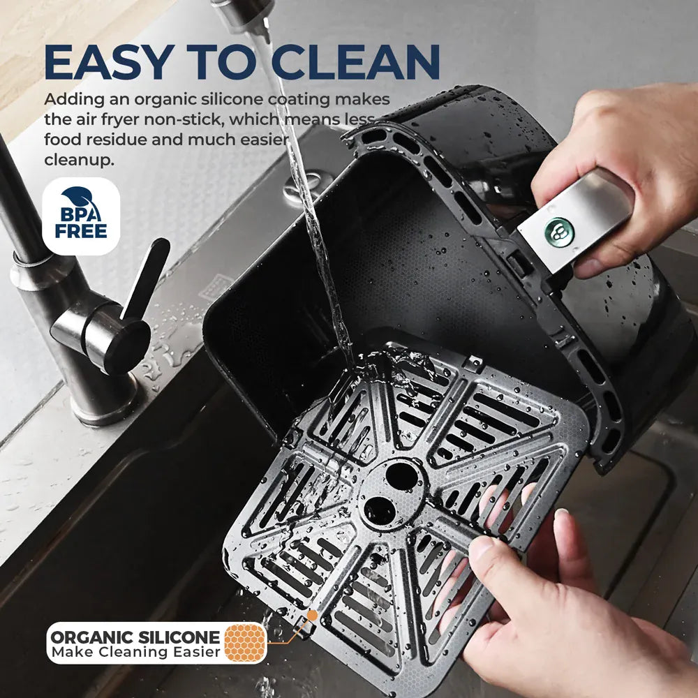 Friteuse Sans Huile 5L Écran Tactile Hublot Visible 1700W airfryers