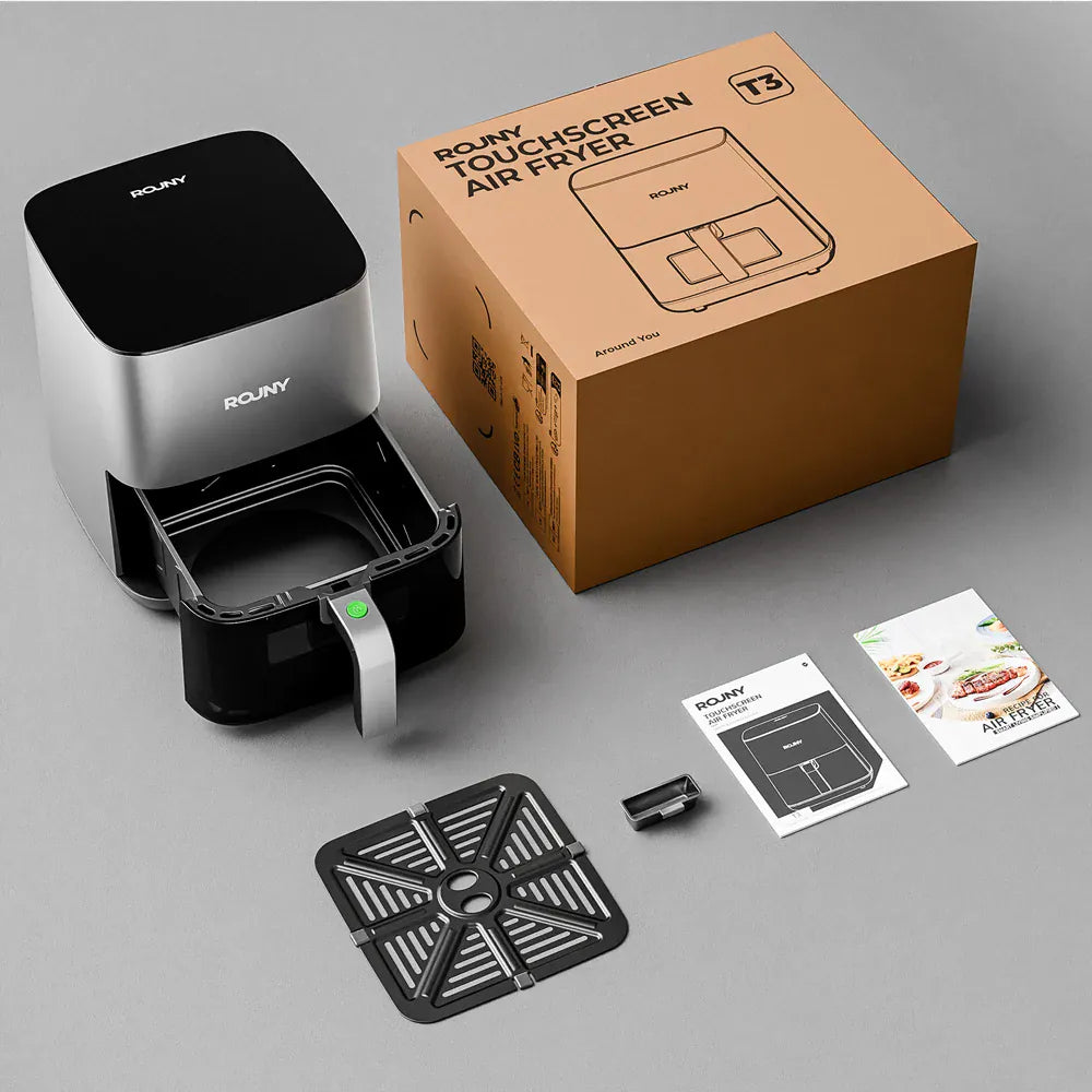 Friteuse Sans Huile 5L Écran Tactile Hublot Visible 1700W airfryers