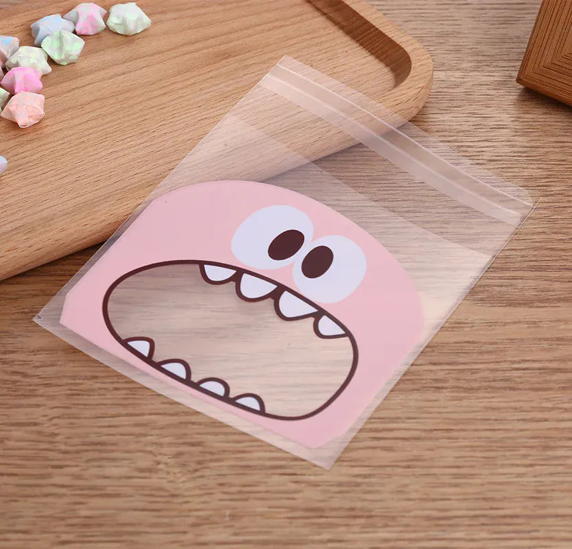 Sachets Emballage Apéritif Cartoon Lot de 100 Pièces 10x15cm