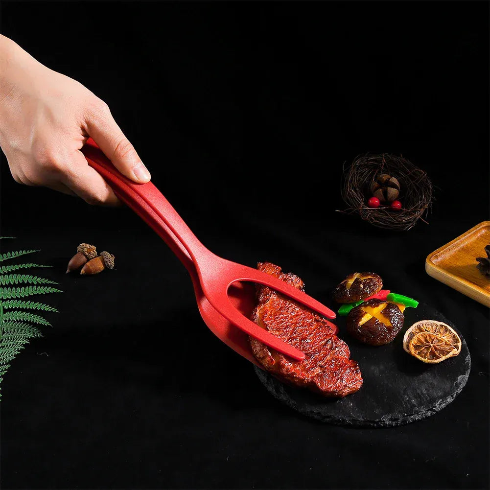 Spatule Silicone 2 en 1 Antidérappante pour œufs et crêpes spatule en silicone