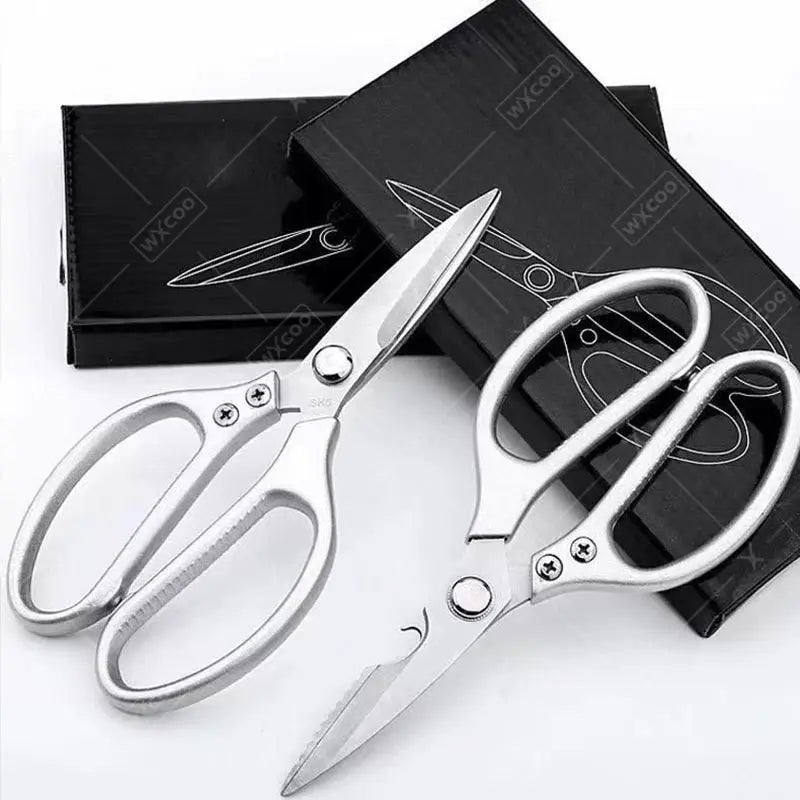Ciseaux de cuisine multifonctions en inox pour découpe de viandes ciseaux