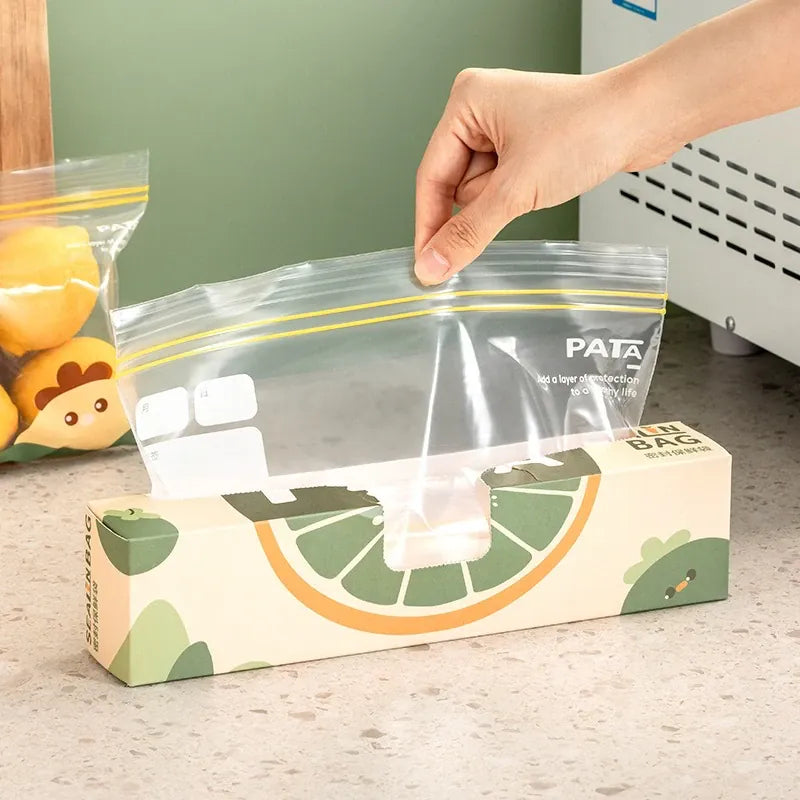Sacs de Conservation Alimentaire Réutilisables avec Zip - Lot de 6 far