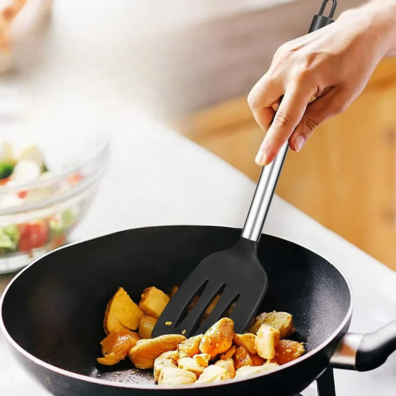 Set Spatules Silicone 1/2 pièces Résistantes à la Chaleur pour Cuisine spatule en silicone