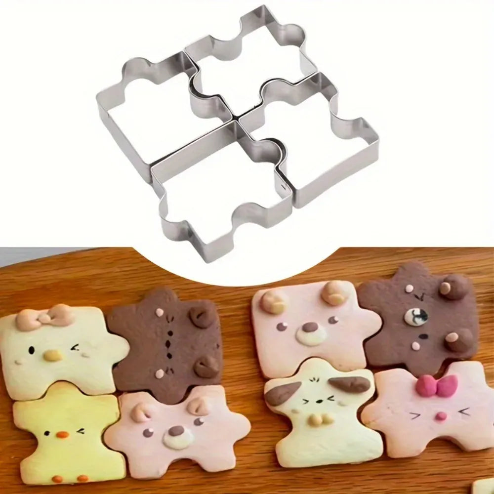 Emporte-pièces en Acier Inoxydable - Set de 4 Pour Gâteaux et Biscuits emportepieces