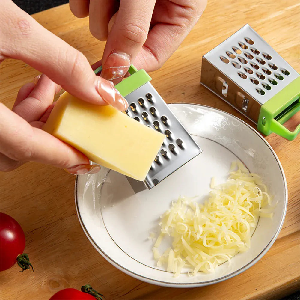 Râpe à fromage multifonction en acier inoxydable avec poignée antidérapante rape