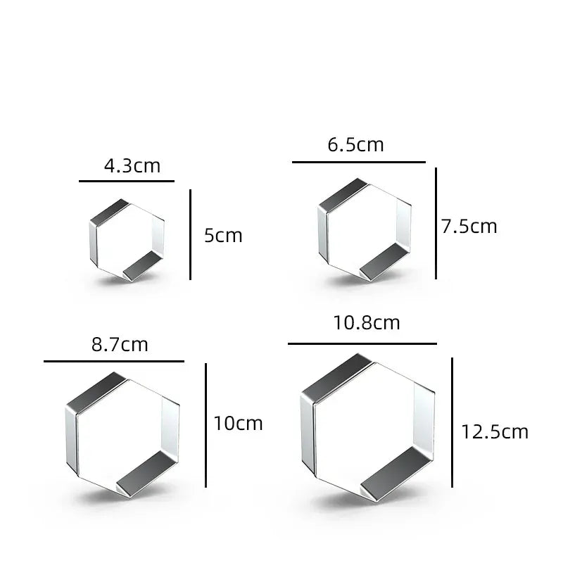 Emporte-pièces en métal rectangulaires - 12 pièces pour pâtisserie emportepieces