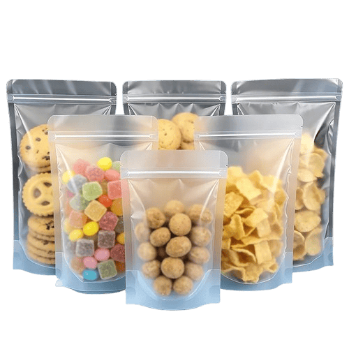 Sachets Zip Alimentaires Matinés - Lot de 100 Pièces Resealable ssr